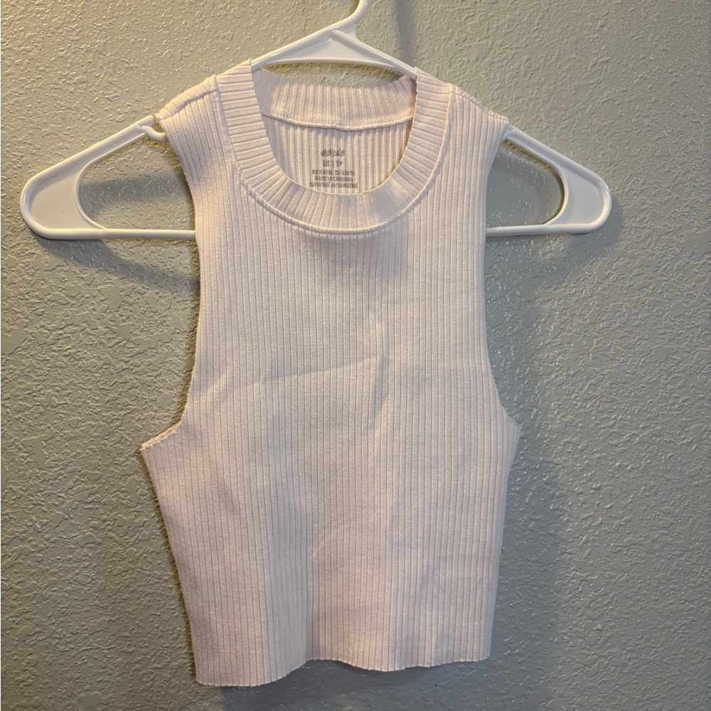 Aerie Rebel Cropped Ribbed Tank